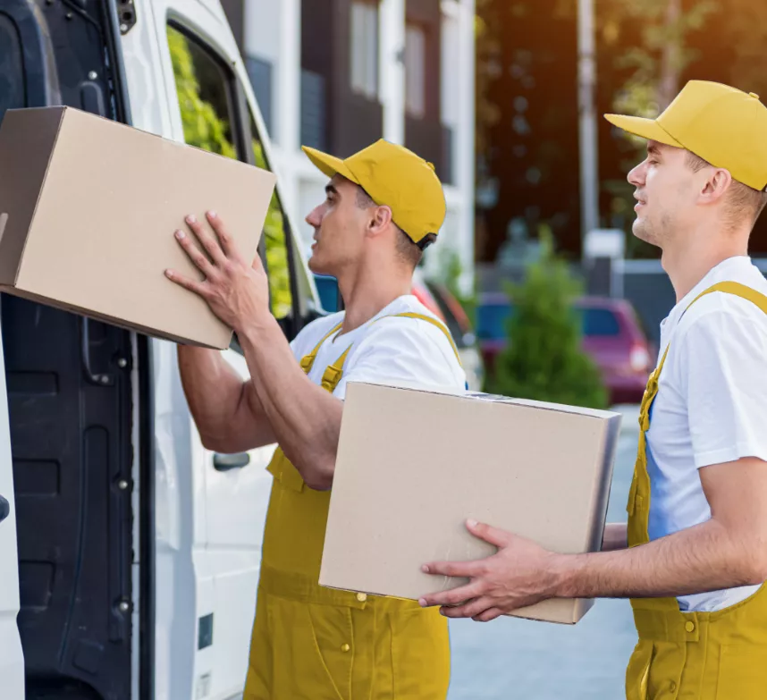 Movers loading a moving truck