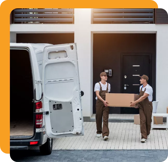 Local movers in Roseville CA carrying boxes