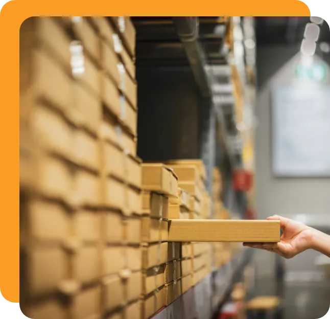 Boxes prepared for storage move