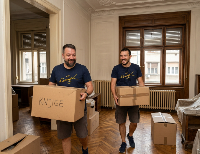 Movers loading a truck